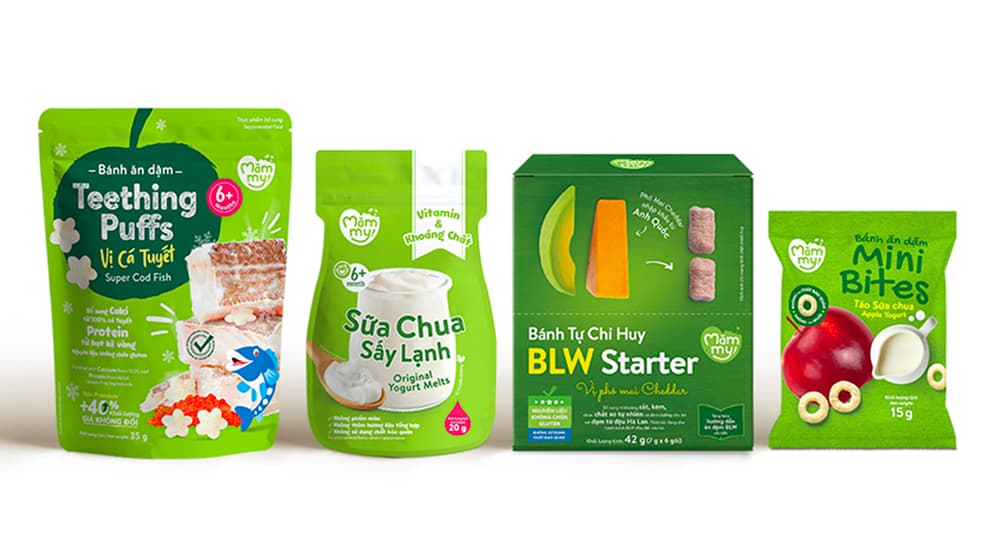 Mămmy finger-food products for babies 8 to 12 months
