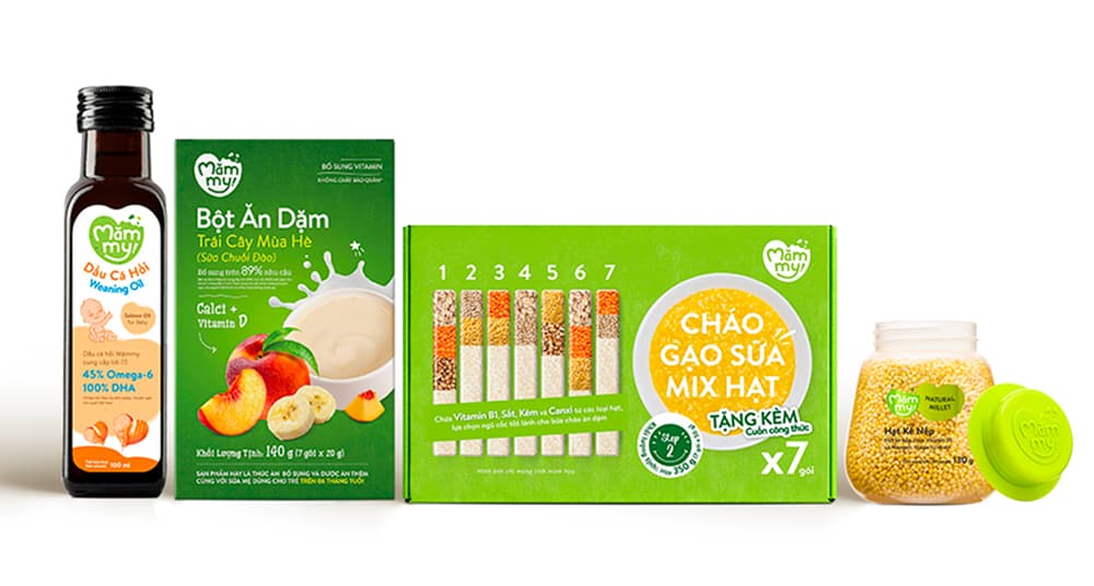 Mămmy first-spoon products for babies 6 to 8 months