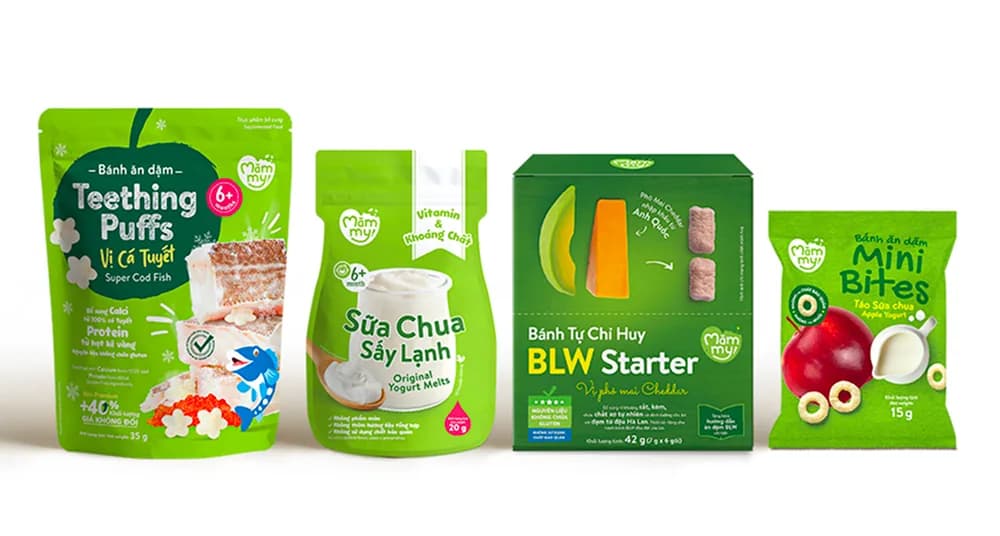Mămmy finger-food products for babies 8 to 12 months